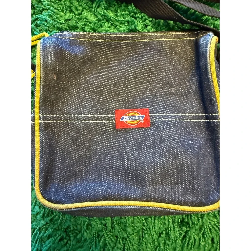 Dickies Crossbody Bag Unisex Small Blue Denim Good Streetwear Messenger